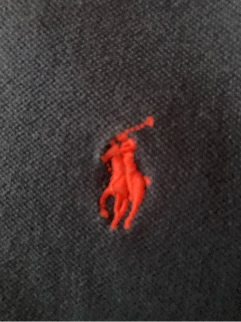 Ralph Lauren SZ XXL Custom fit Navy Polo with Red Pony Embroidery 100% Cotton.